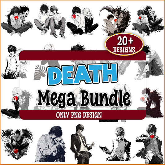 Death note design png bundle