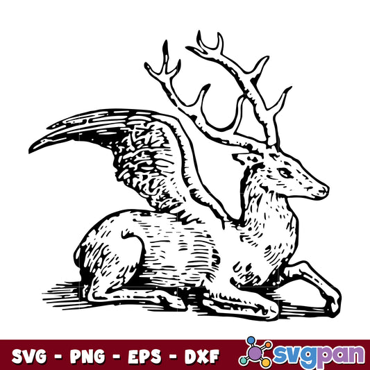 Deer Of Flight Classic Halloween svg