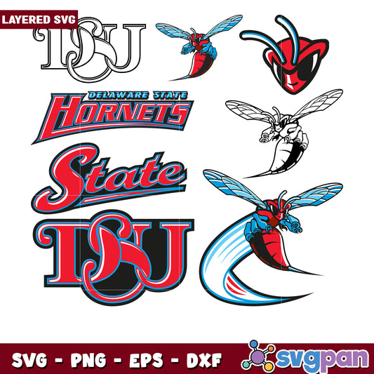 Delaware State Hornets SVG Bundle