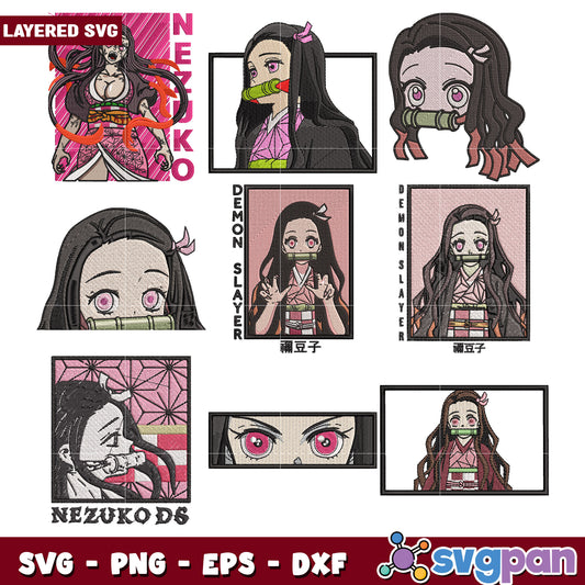 Demon Slayer Nezuko SVG Bundle