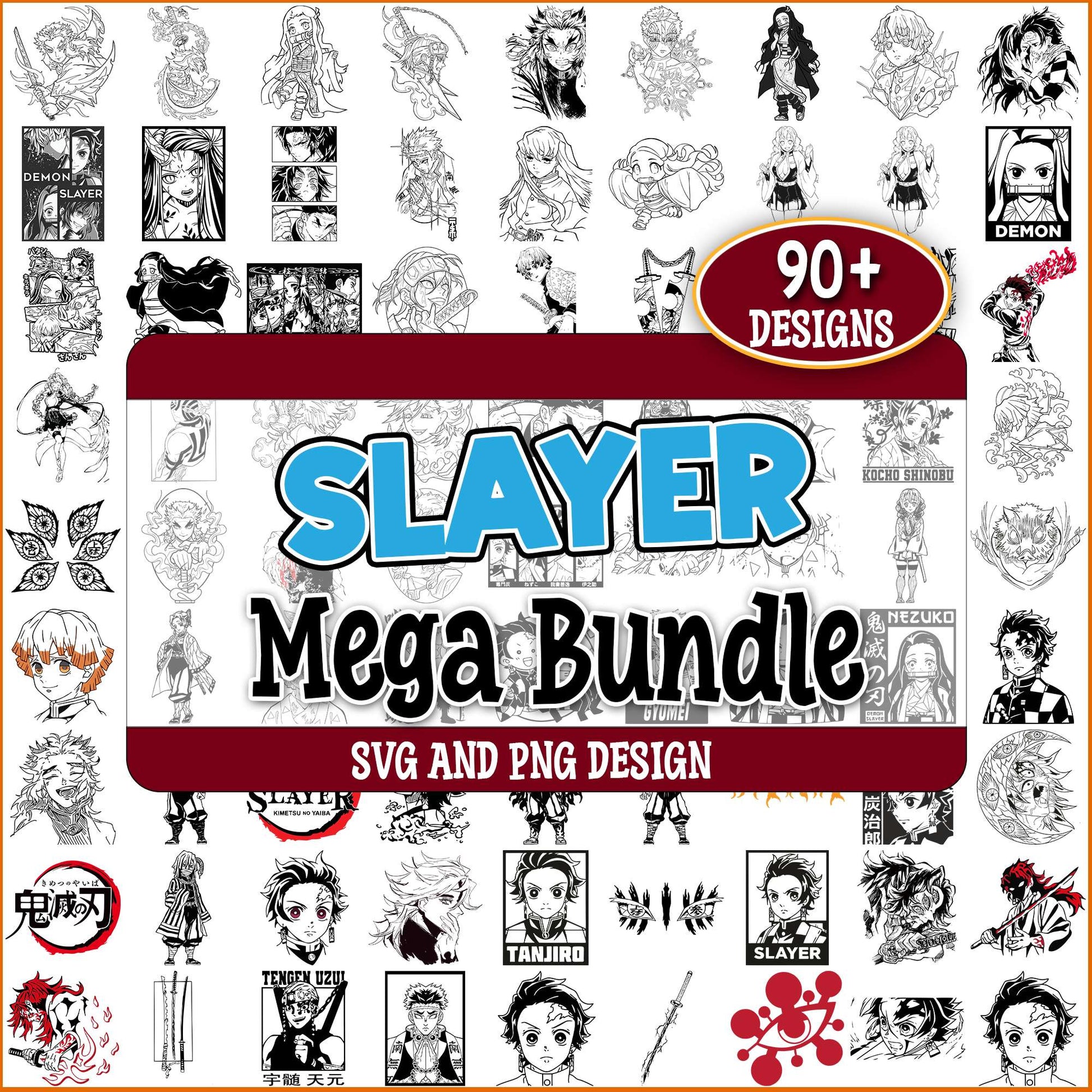 Demon slayer svg bundle