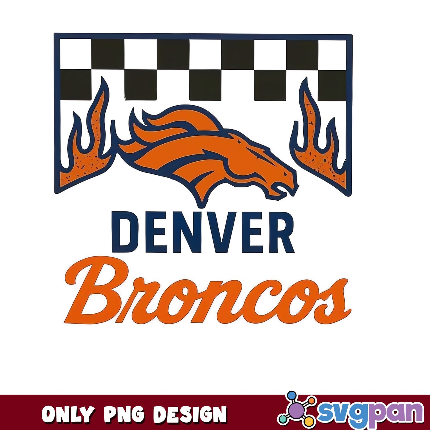 Denver Broncos PNG, NFL Football Team Design, Broncos PNG