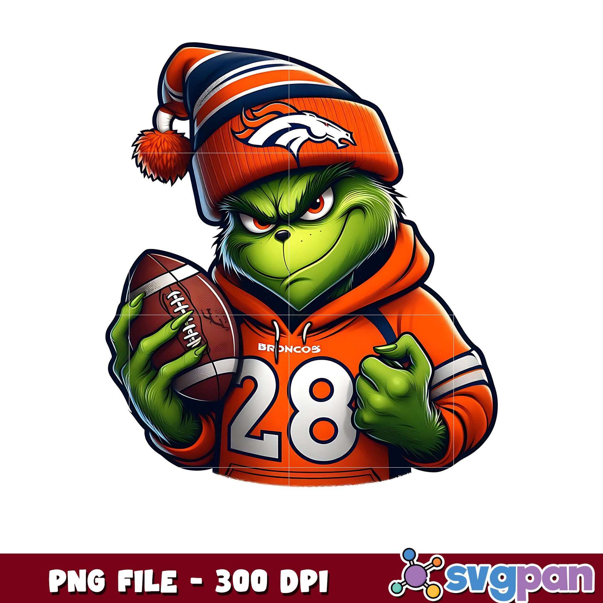 Denver broncos grinch png, nfl picture png, nfl pre season png