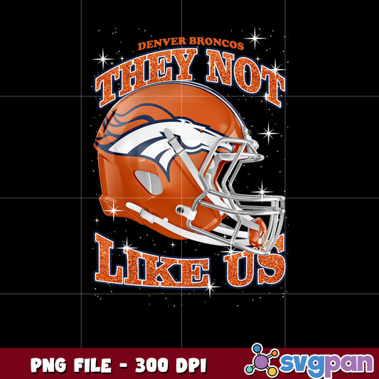 Denver broncos helmet they not like us design png, nfl broncos, rugby american png