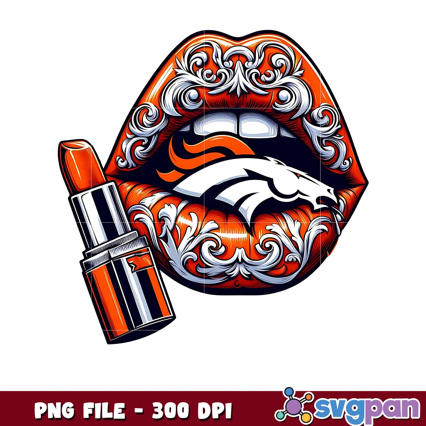 Denver broncos lips png, nfl players png, nfl playoffs png