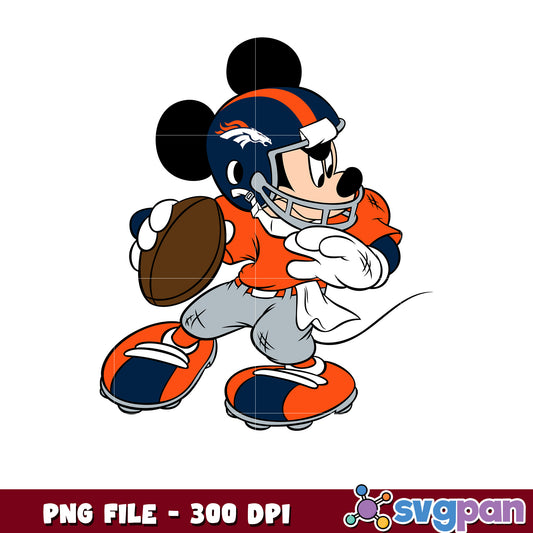 Denver broncos nfl mickey mouse logo png, american football league png, nfl teams png