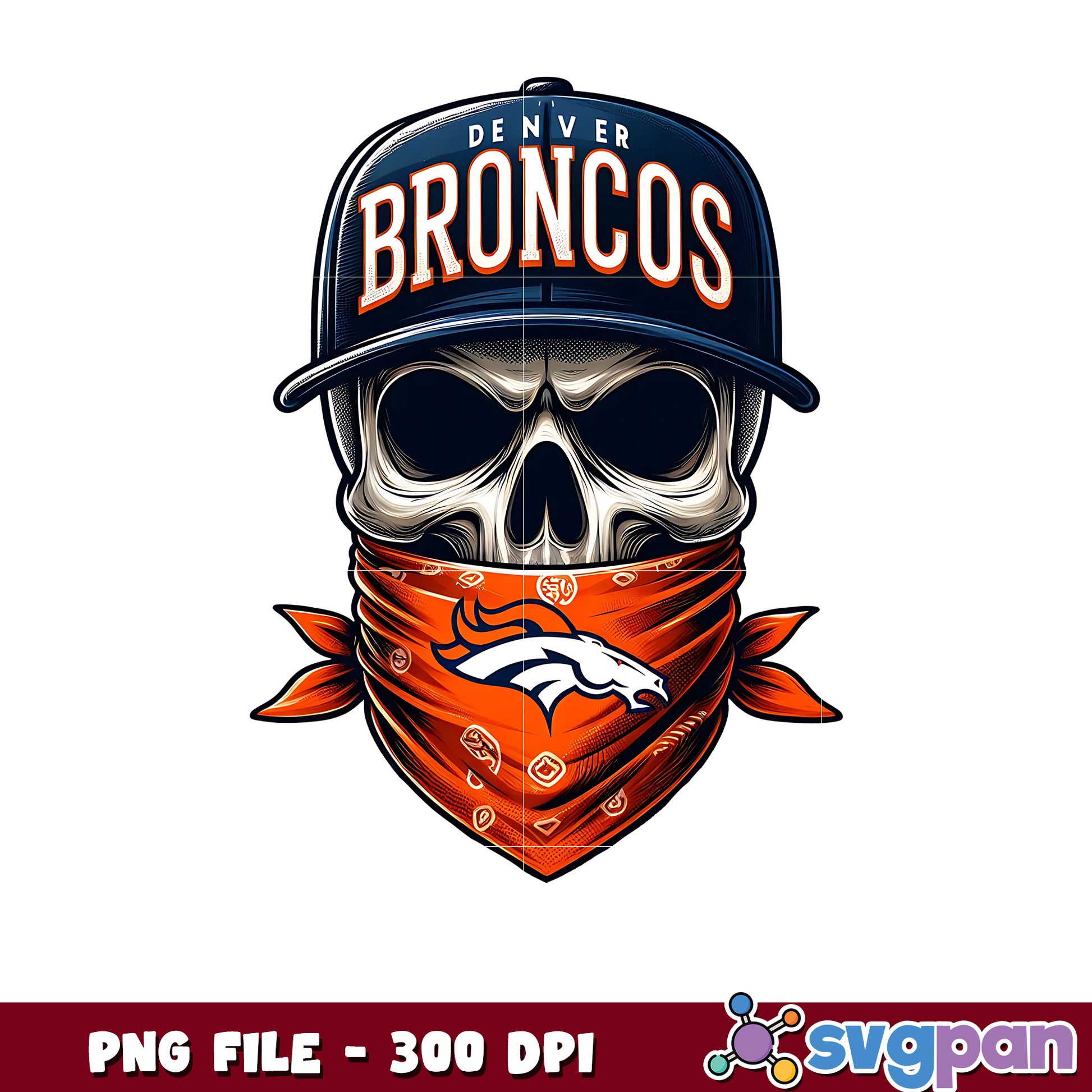 Denver broncos skull png, amrican football games​ png, nfl schedule​ png