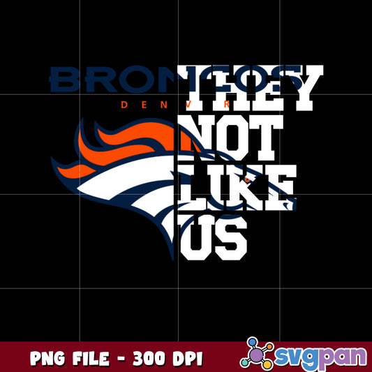 Denver broncos they not like us logo png, super bowl 2025 png, nfl teams helmet png