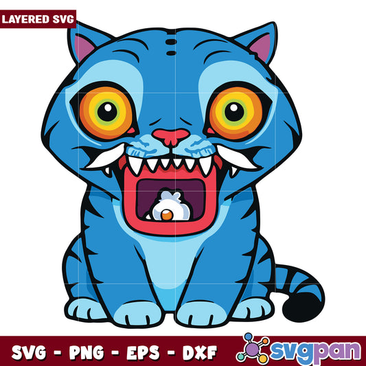 Derpy Tiger sit svg