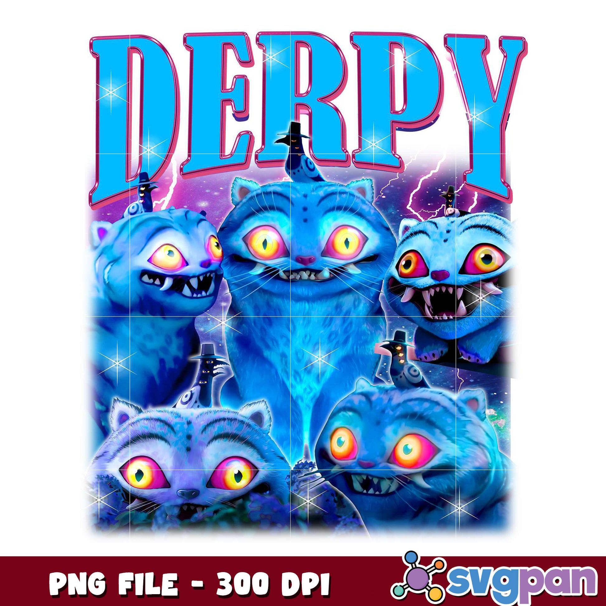 Derpy funny tiger design png, cute animal png, cartoon humor png
