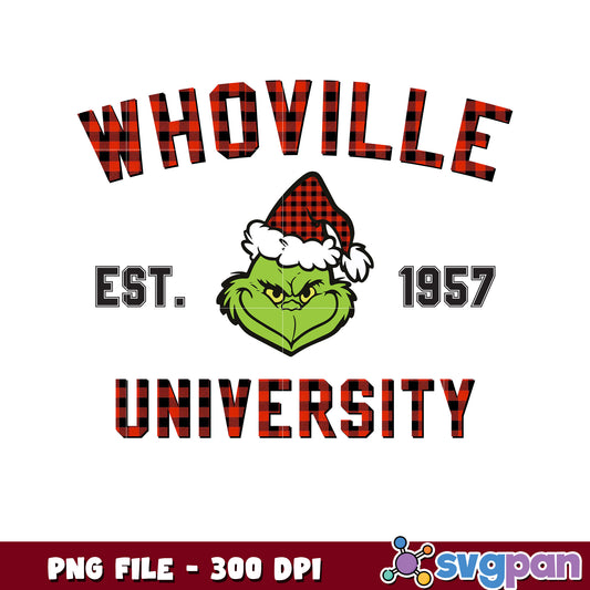 Design of whoville university png, cartoon grinch png, blue grinch​ ​png