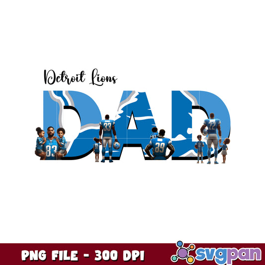 Detroit lions dad png, nfl detroit lions png, amercan football png