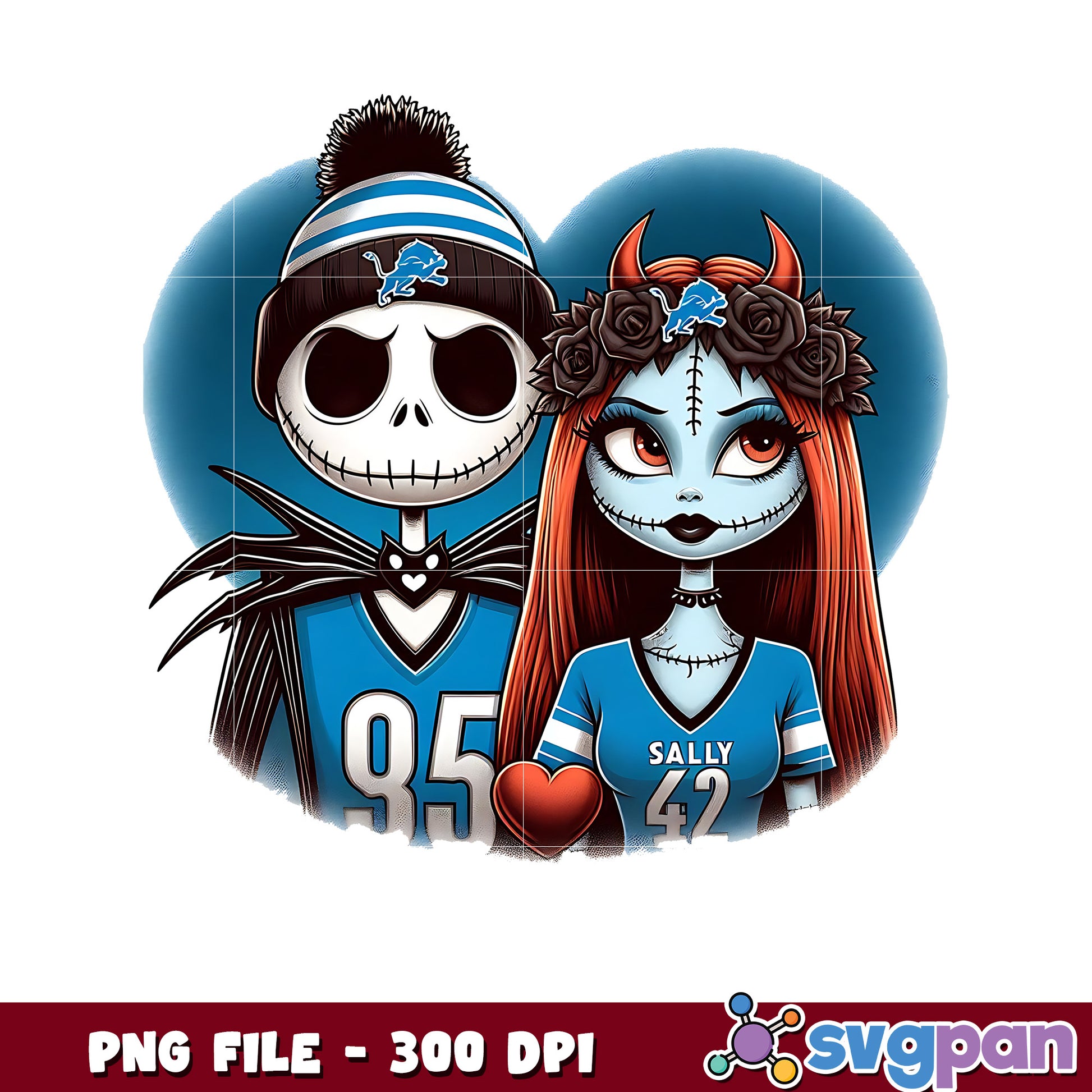 Detroit lions jack and sally png, nfl bracket​​​ png, nfl combine​ png