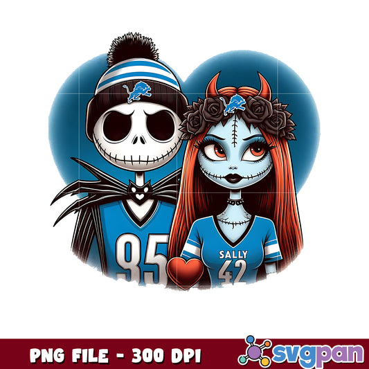 Detroit lions jack and sally png, nfl bracket​​​ png, nfl combine​ png