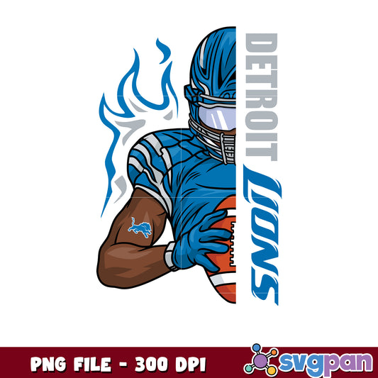 Detroit lions nfl man player design png, american football league png, nfl teams png
