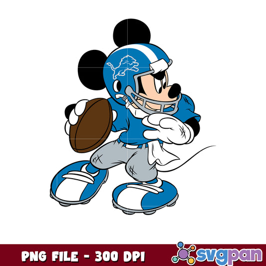 Detroit lions nfl mickey mouse logo png, american football league png, nfl teams png