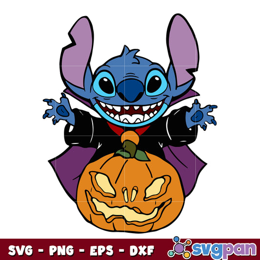 Devil Stitch Pumpkin Halloween svg