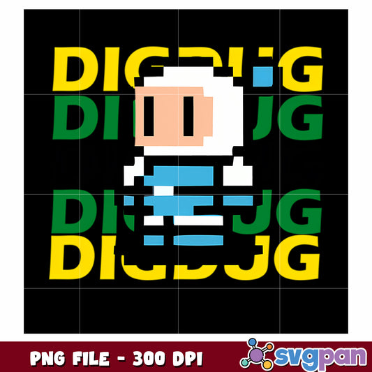 Dig dug design png, the upside down png, netflix movie png