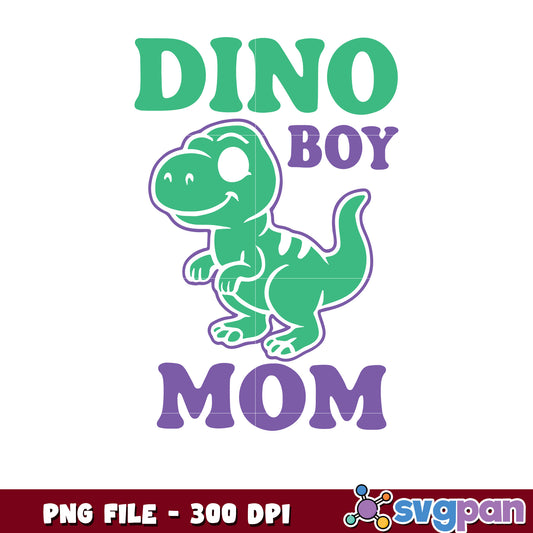 Dino Boy Mom PNG Design 300 DPI