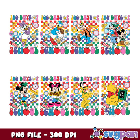 Disney 100 Days School Bundle PNG