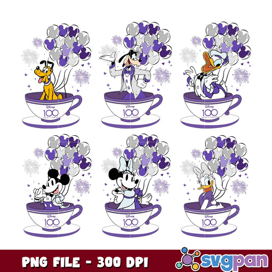 Disney 100 Years Bundle PNG 300 DPI