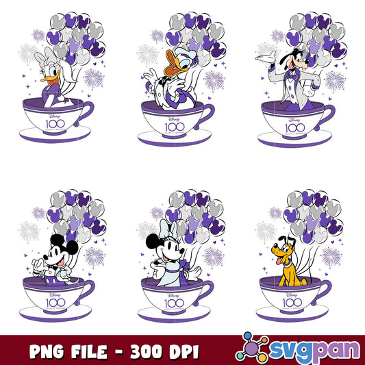 Disney 100 Years PNG Bundle - 300 DPI