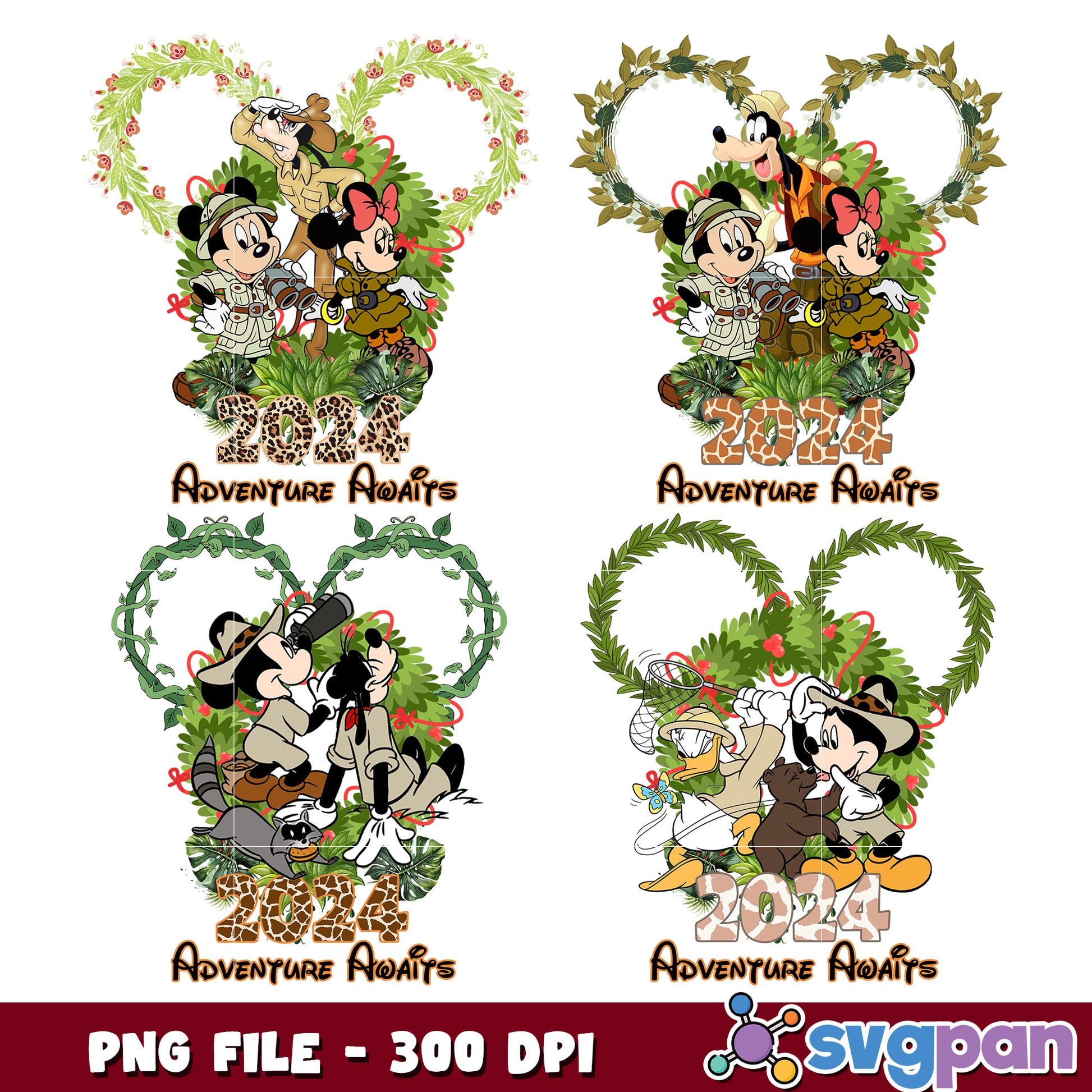 Disney 2024 Adventure PNG Bundle