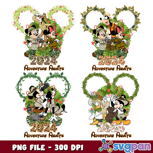 Disney 2024 Adventure PNG Bundle