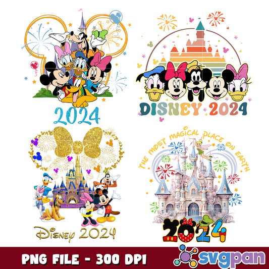 Disney 2024 Bundle PNG 300 DPI