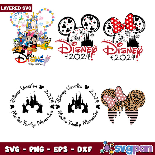 Disney 2024 Family Vacation SVG Bundle