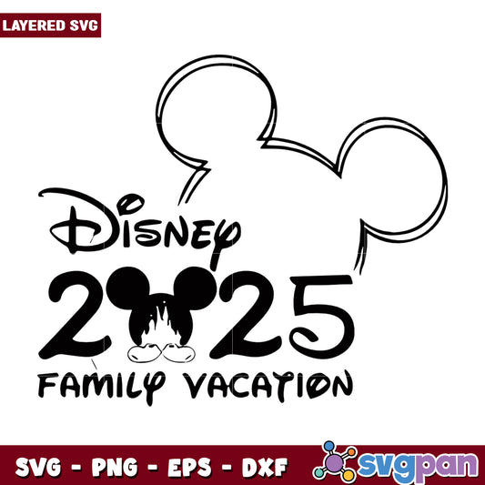 Disney 2025 Family Vacation SVG Design for Memorable Trips