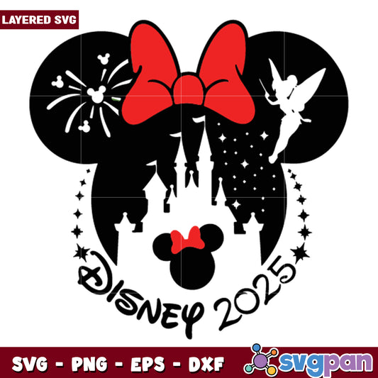 Disney 2025 Minnie Mouse SVG Cut File
