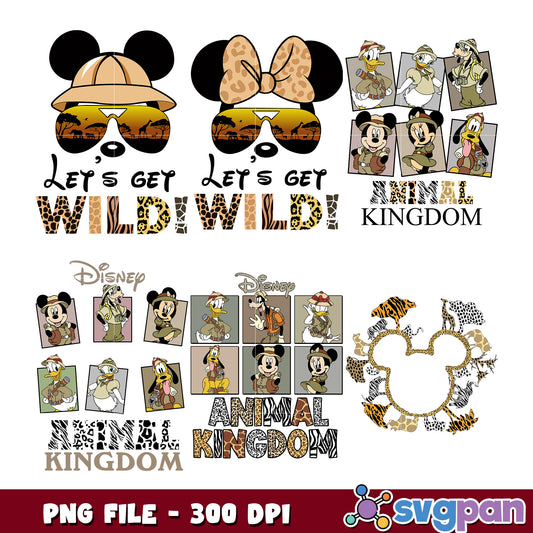 Disney Animal Kingdom Bundle PNG Designs 300 DPI