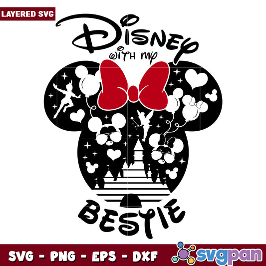 Disney Bestie SVG Mickey Minnie