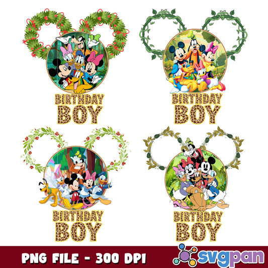 Disney Birthday Boy PNG Bundle