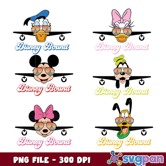 Disney Bound Characters PNG Bundle