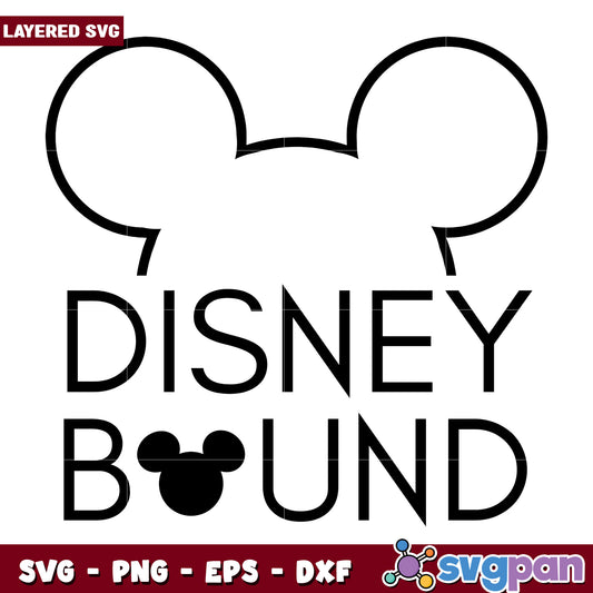 Disney Bound SVG Graphic for Fans and Creative Projects