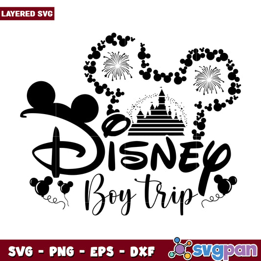 Disney Boy Trip SVG Cut File