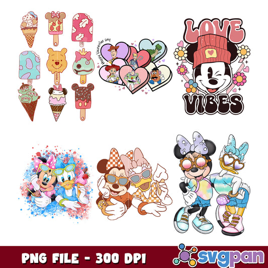 Disney Bundle PNG Sublimation 300 DPI