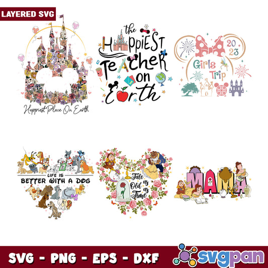 Disney Bundle SVG 4 Designs