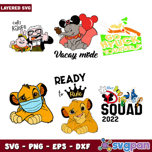 Disney Bundle SVG Cut Files Cricut Silhouette