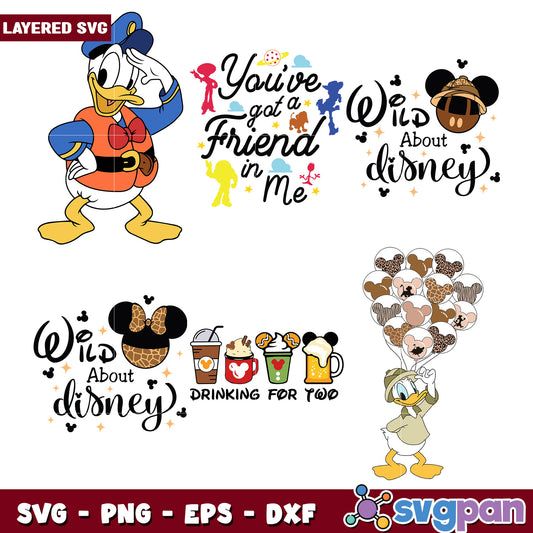 Disney Bundle SVG Layered Files