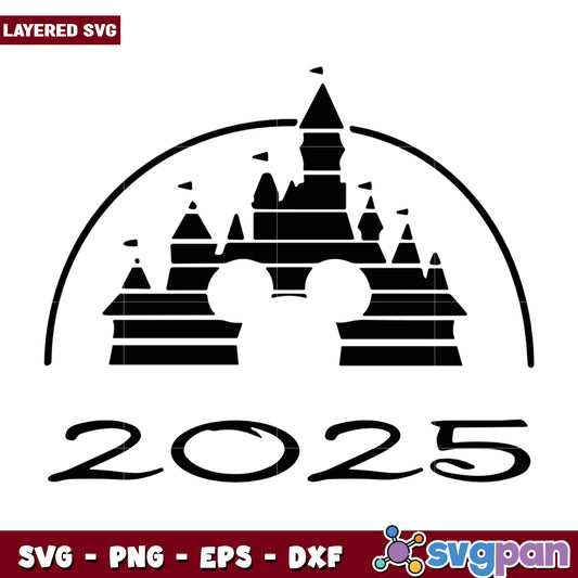Disney Castle 2025 SVG Design for Celebration Events