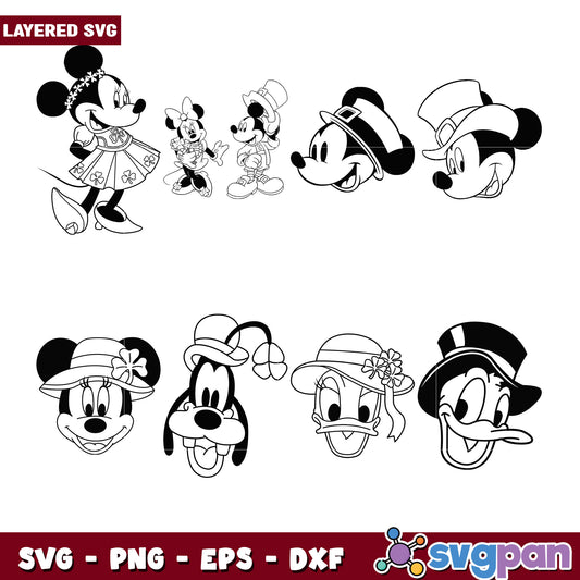 Disney Character Bundle SVG for Crafting Fun