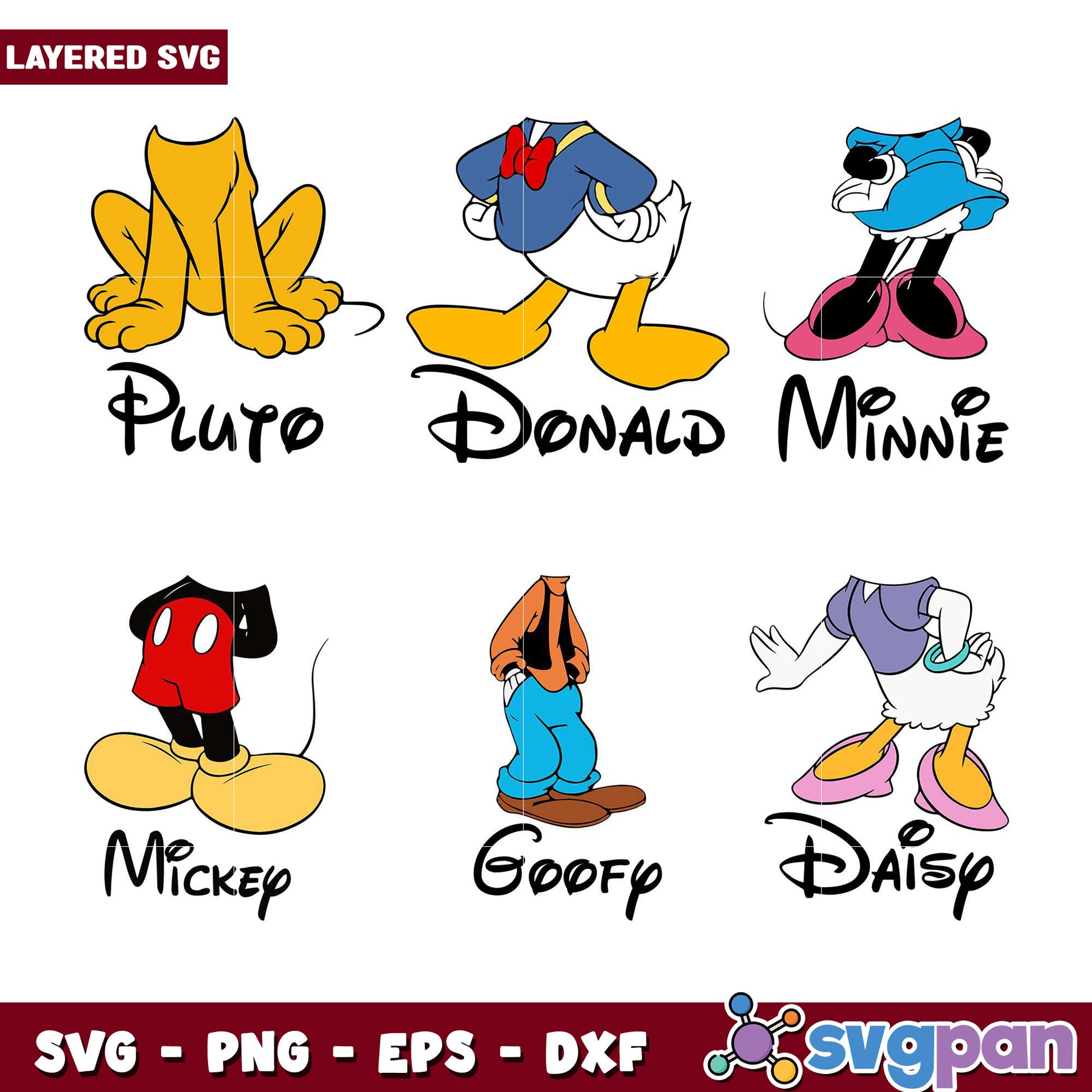Disney Character SVG Bundle
