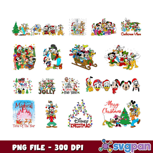 Disney Christmas Bundle PNG for Festive Fun