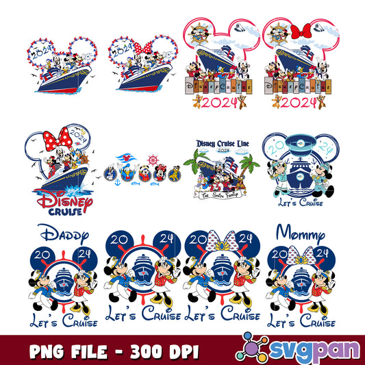 Disney Cruise 2024 Family Bundle PNG