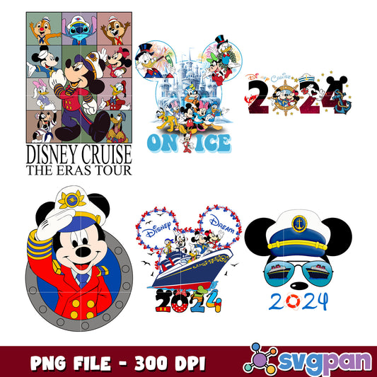 Disney Cruise 2024 PNG Bundle