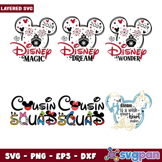 Disney Cruise 2024 SVG Bundle