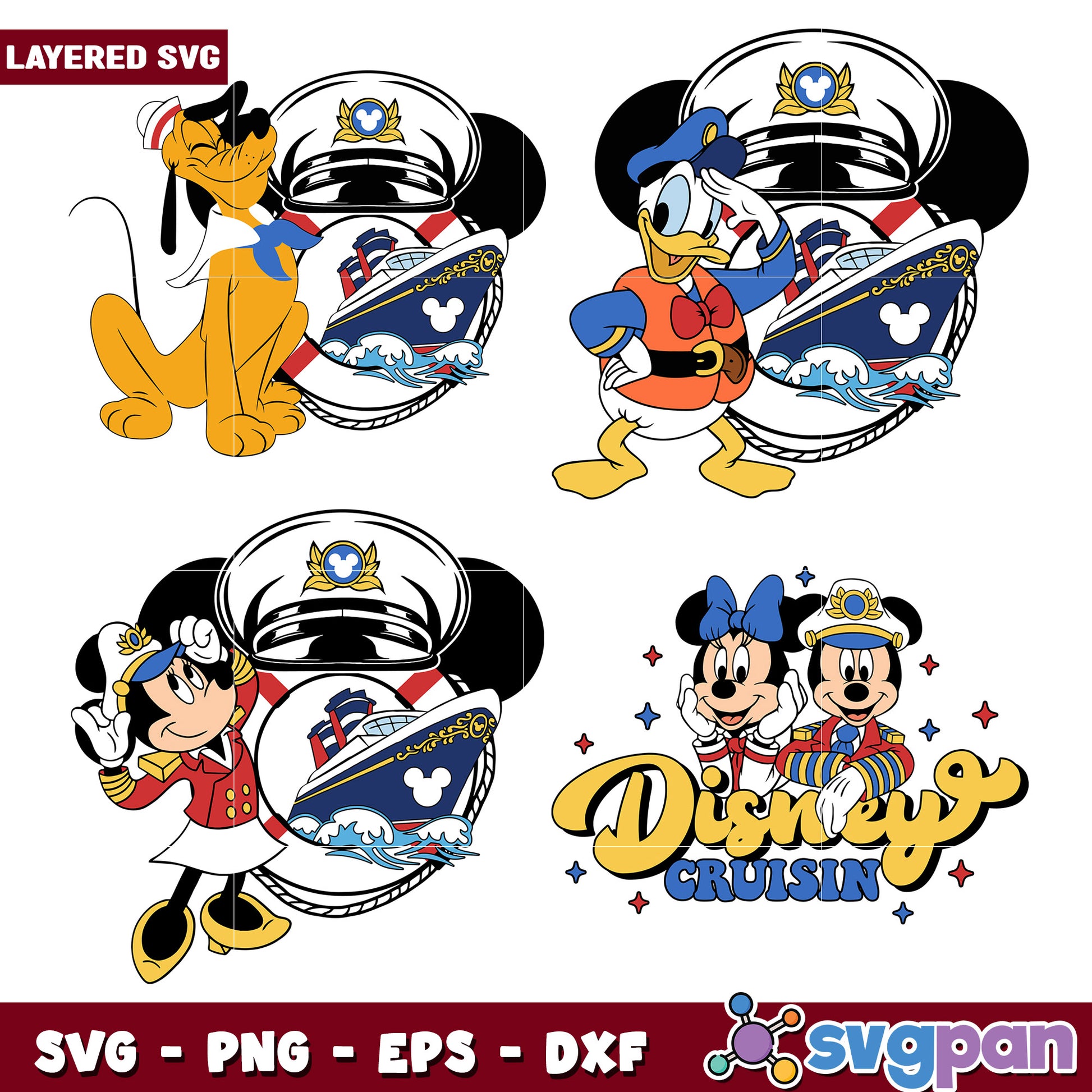 Disney Cruise Bundle SVG Cut Files